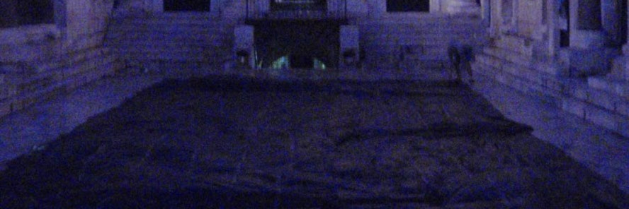 Splitski Peristil noćas prekrili u crno