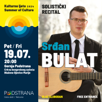 Solistički recital u sklopu Kulturnog ljeta 2024.