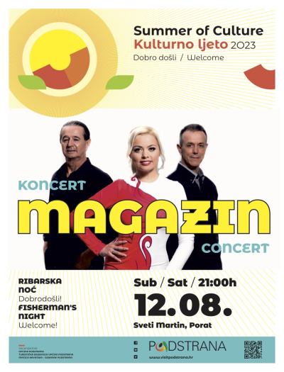 KULTURNO LJETO Ovu subotu koncert grupe Magazin