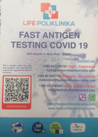 Covid 19 - Punkt za brzo antigensko testiranje, novo radno vrijeme