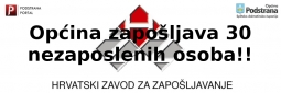 Općina zapošljava 30 osoba, javite se!!