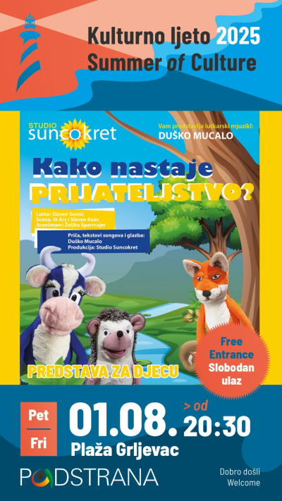 KULTURNO LJETO - Lutkarski mjuzikl "Kako nastaje prijateljstvo"