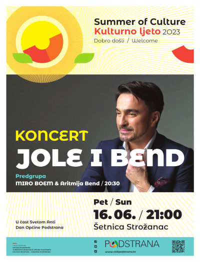 Kulturno ljeto - Koncert Jole 16.06.2023.
