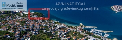 Javni natječaj za prodaju građevinskog zemljišta u vlasništvu Općine Podstrana