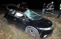 Honda sletjela s ceste, ženu izvukli vatrogasci