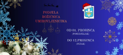 Dodjela božićnice umirovljenicima iz Podstrane od 01. do 12. prosinca 2025. godine!