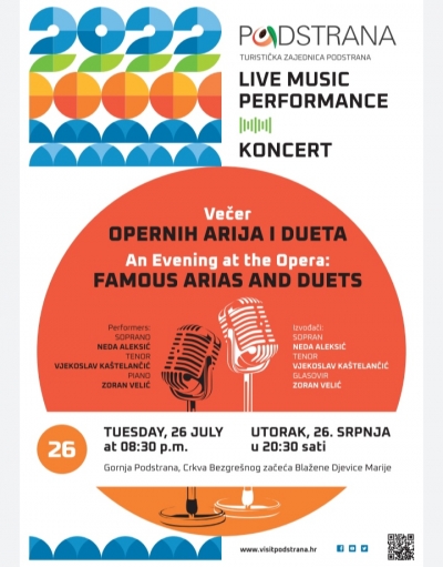 Kulturno ljeto - Večer opernih arija i dueta