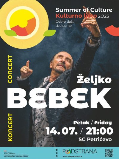 Kulturno ljeto - 14.07. Željko Bebek na Petrićevu