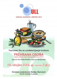Predstavljanje brošure ‘’Prehrana osoba oboljelih od malignih bolesti’’
