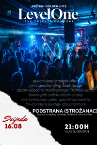 Kulturno ljeto -"Level One" Večeras koncert u čast zlatnih britanskih hitova