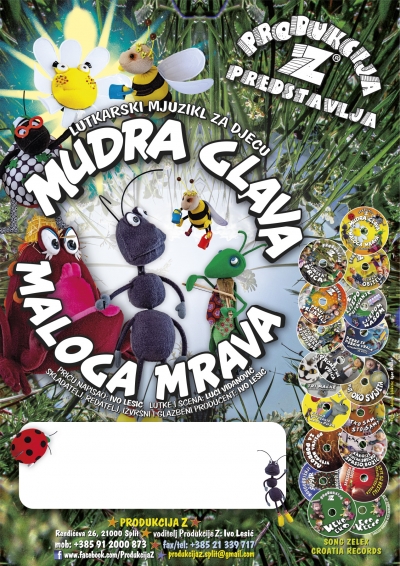 MUDRA GLAVA MALOGA MRAVA - Predstava za najmlađe otkazuje se zbog loših vremenskih prilika